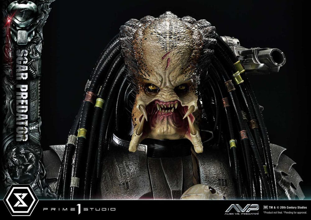 The Alien vs. Predator Museum Masterline Series Statue 1/3 Scar Predator 93 cm