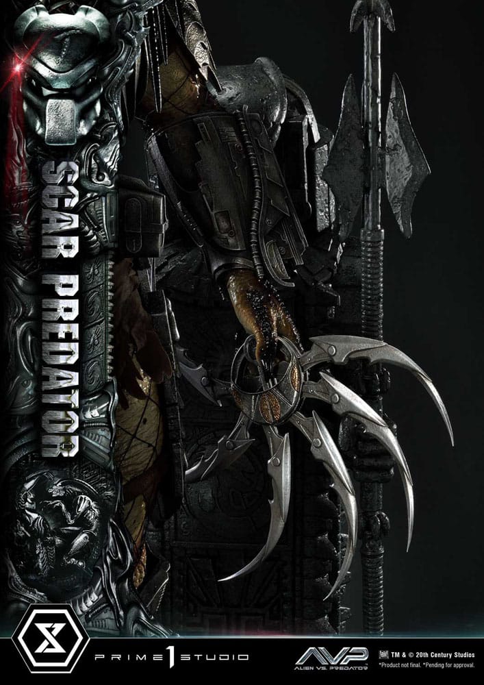 The Alien vs. Predator Museum Masterline Series Statue 1/3 Scar Predator 93 cm