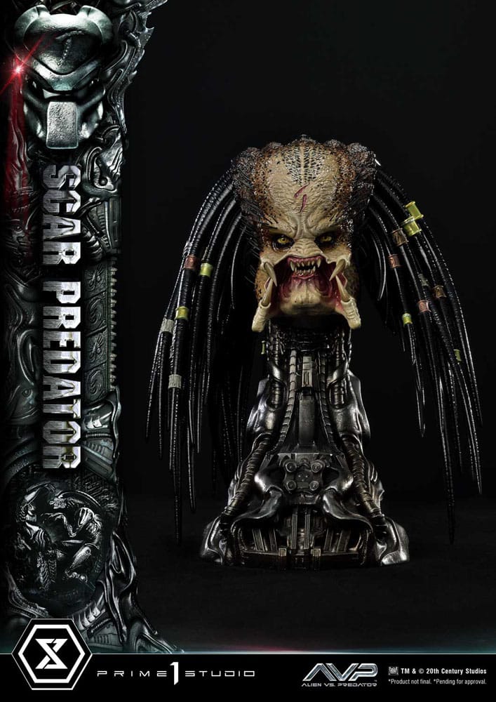 The Alien vs. Predator Museum Masterline Series Statue 1/3 Scar Predator 93 cm