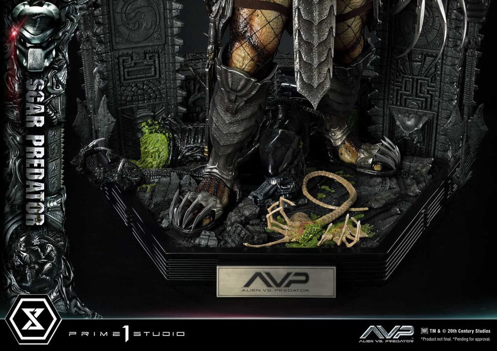 The Alien vs. Predator Museum Masterline Series Statue 1/3 Scar Predator 93 cm