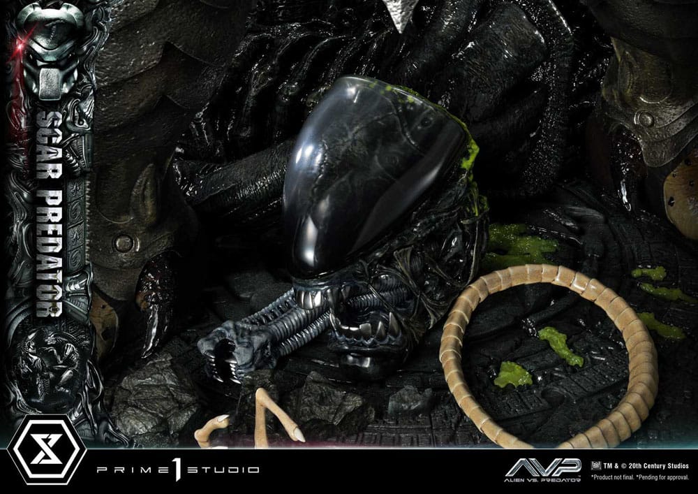 The Alien vs. Predator Museum Masterline Series Statue 1/3 Scar Predator 93 cm