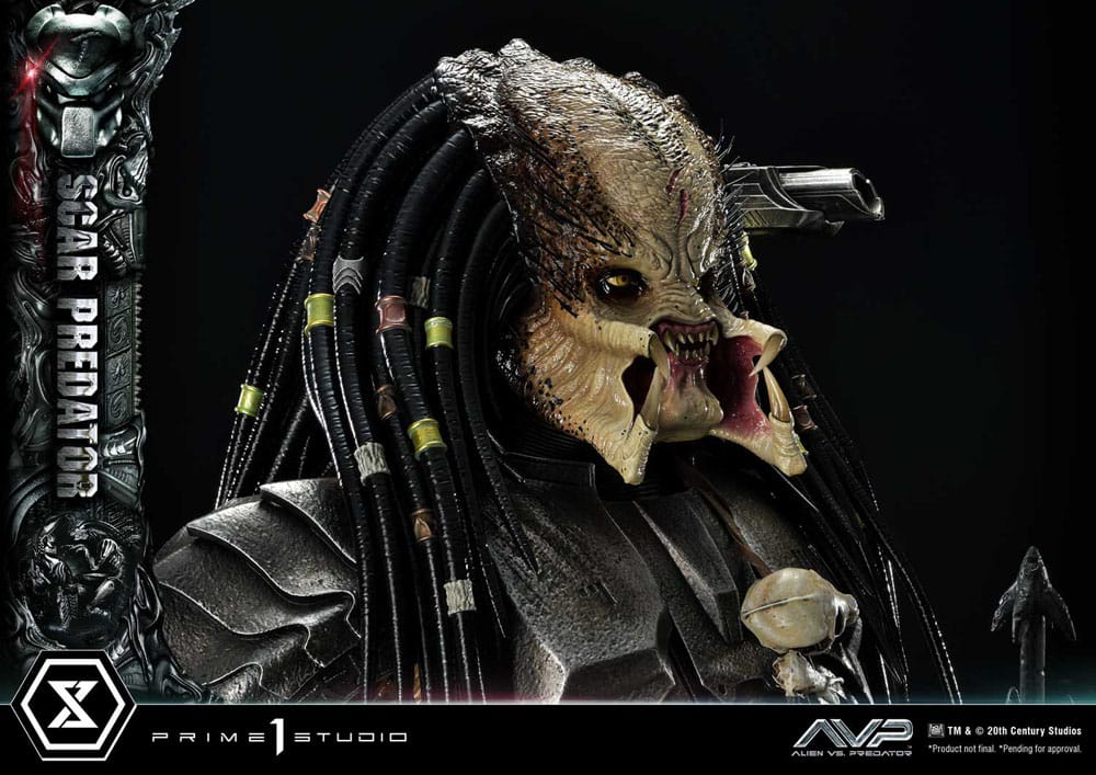 The Alien vs. Predator Museum Masterline Series Statue 1/3 Scar Predator 93 cm