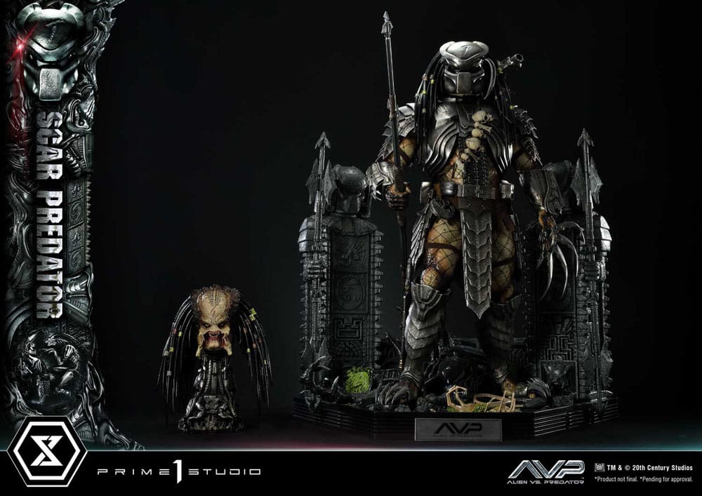 The Alien vs. Predator Museum Masterline Series Statue 1/3 Scar Predator 93 cm