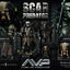 The Alien vs. Predator Museum Masterline Series Statue 1/3 Scar Predator Deluxe Version 93 cm