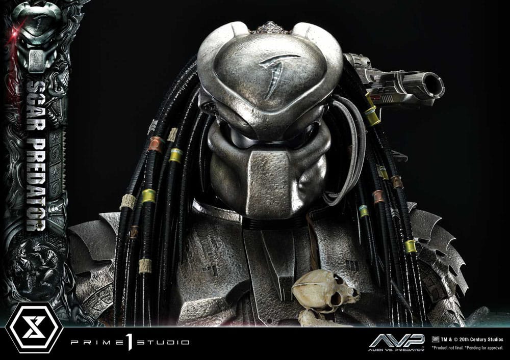 The Alien vs. Predator Museum Masterline Series Statue 1/3 Scar Predator Deluxe Version 93 cm