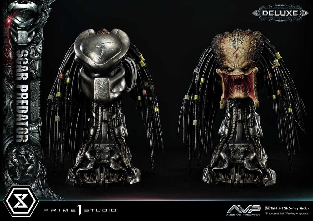 The Alien vs. Predator Museum Masterline Series Statue 1/3 Scar Predator Deluxe Version 93 cm