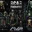 The Alien vs. Predator Museum Masterline Series Statue 1/3 Scar Predator Deluxe Bonus Version 93 cm