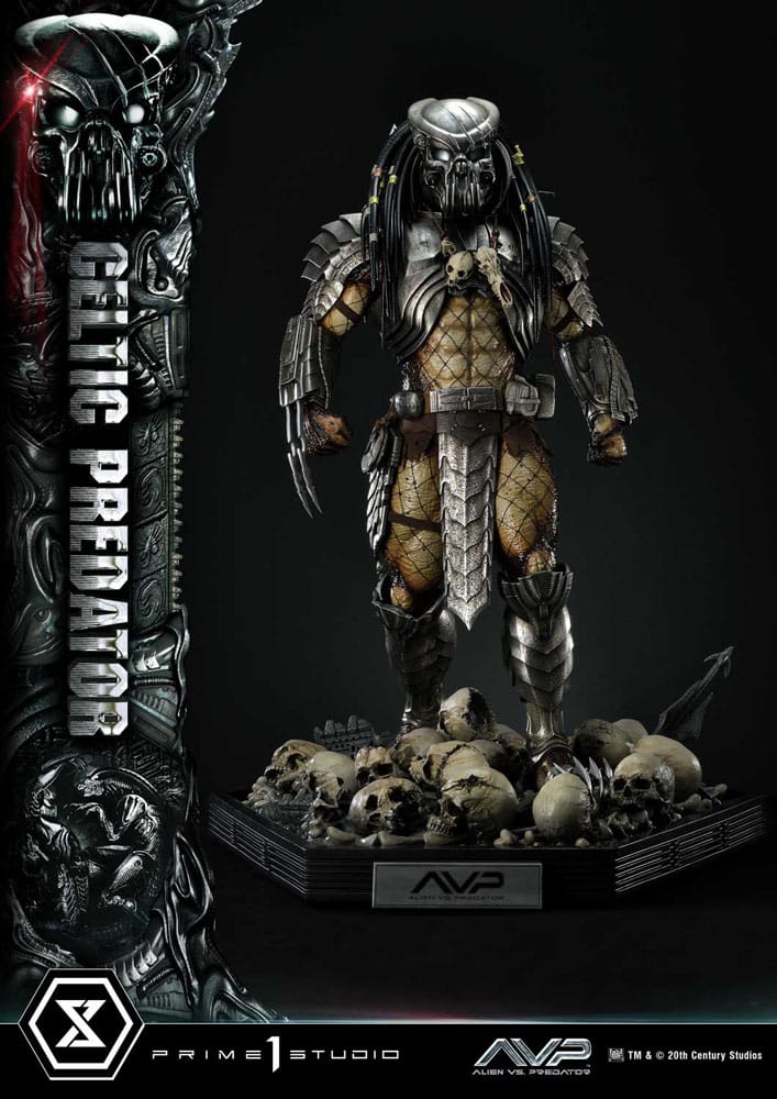 The Alien vs. Predator Museum Masterline Series Statue 1/3 Celtic Predator Bonus Ver. 95 cm