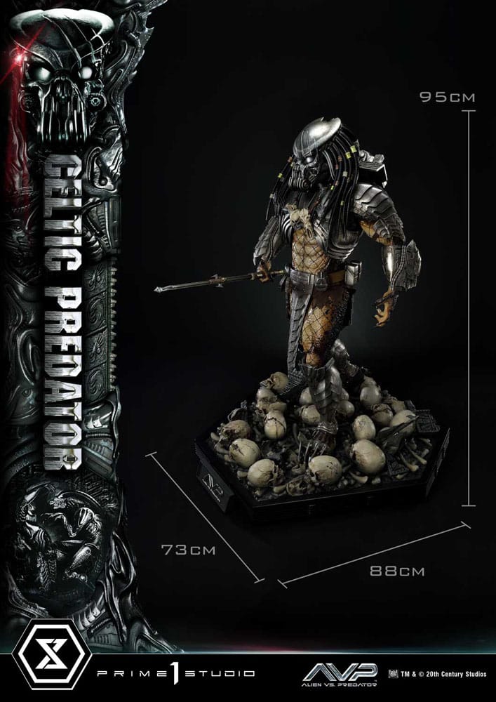 The Alien vs. Predator Museum Masterline Series Statue 1/3 Celtic Predator Bonus Ver. 95 cm