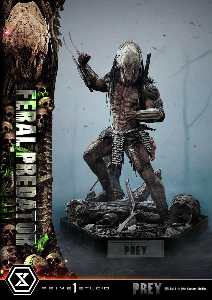 Prey (Movie) Museum Masterline Series Statue 1/3 Feral Predator 89 cm