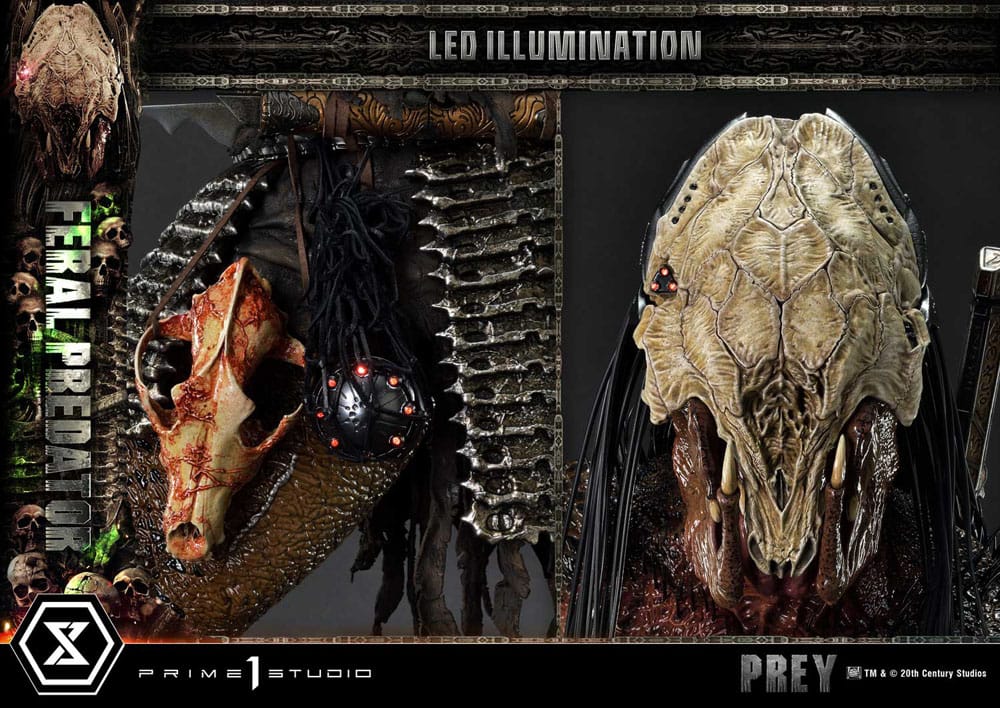 Prey (Movie) Museum Masterline Series Statue 1/3 Feral Predator 89 cm