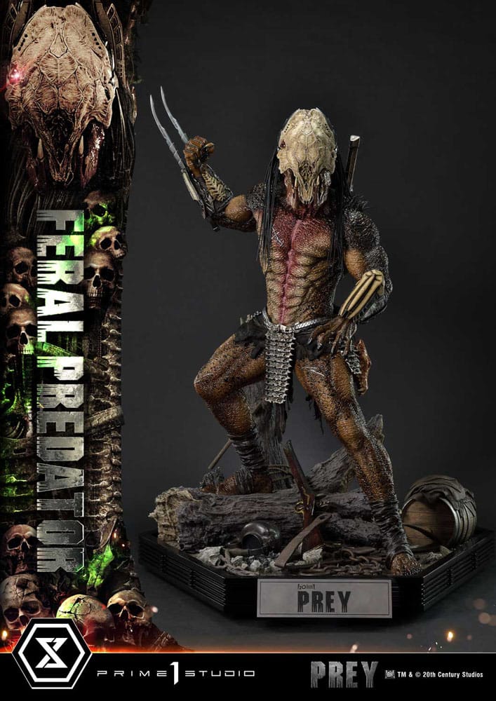 Prey (Movie) Museum Masterline Series Statue 1/3 Feral Predator 89 cm