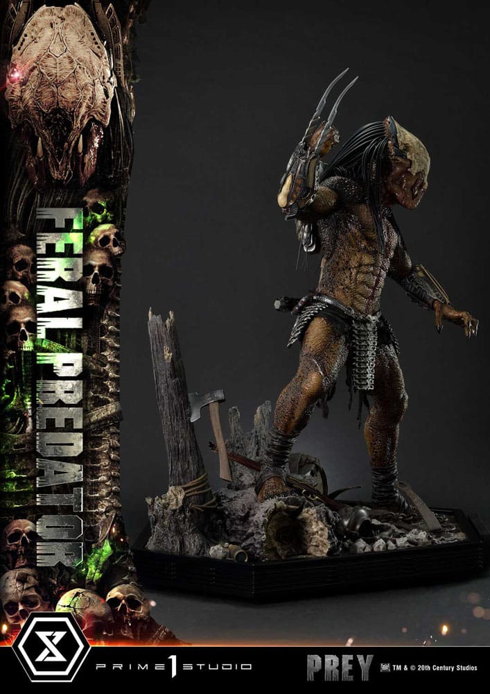 Prey (Movie) Museum Masterline Series Statue 1/3 Feral Predator 89 cm