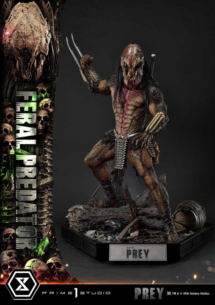 Prey (Movie) Museum Masterline Series Statue 1/3 Feral Predator 89 cm