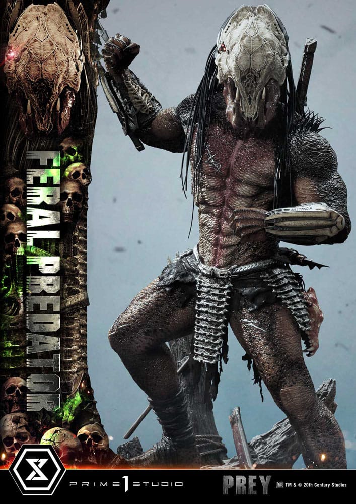 Prey (Movie) Museum Masterline Series Statue 1/3 Feral Predator Deluxe Version 89 cm