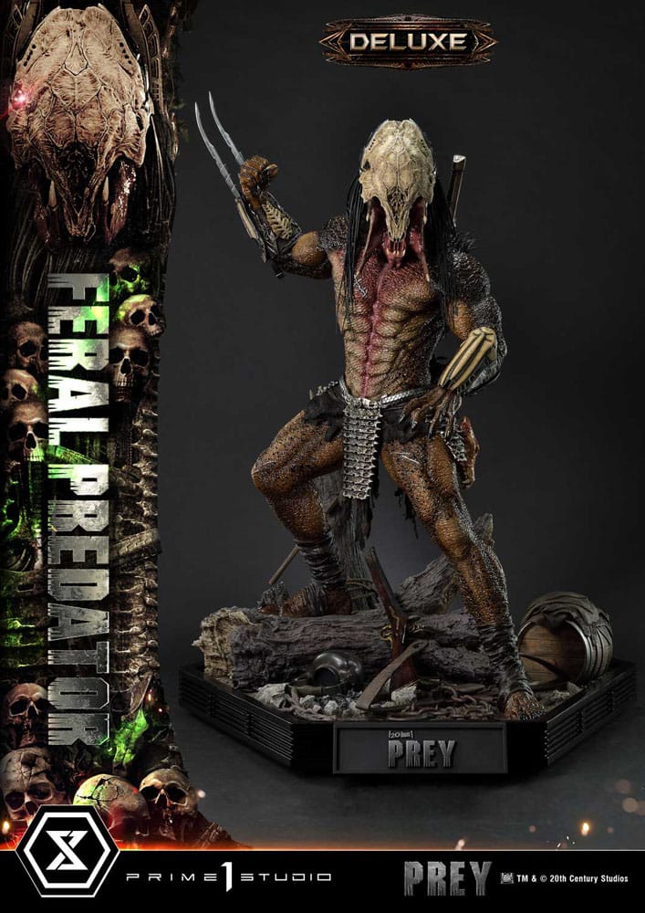 Prey (Movie) Museum Masterline Series Statue 1/3 Feral Predator Deluxe Version 89 cm