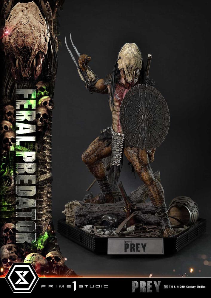 Prey (Movie) Museum Masterline Series Statue 1/3 Feral Predator Deluxe Version 89 cm