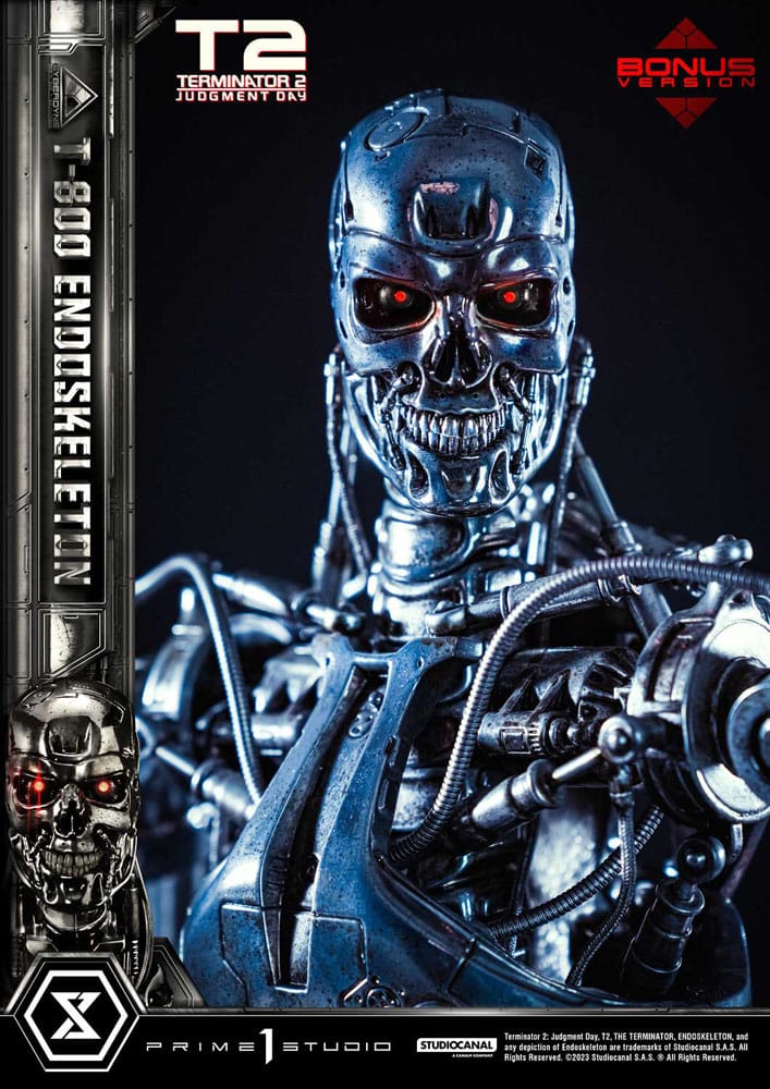 Terminator 2 Museum Masterline Series Statue 1/3 Judgment Day T800 Endoskeleton Deluxe Bonus Version 74 cm