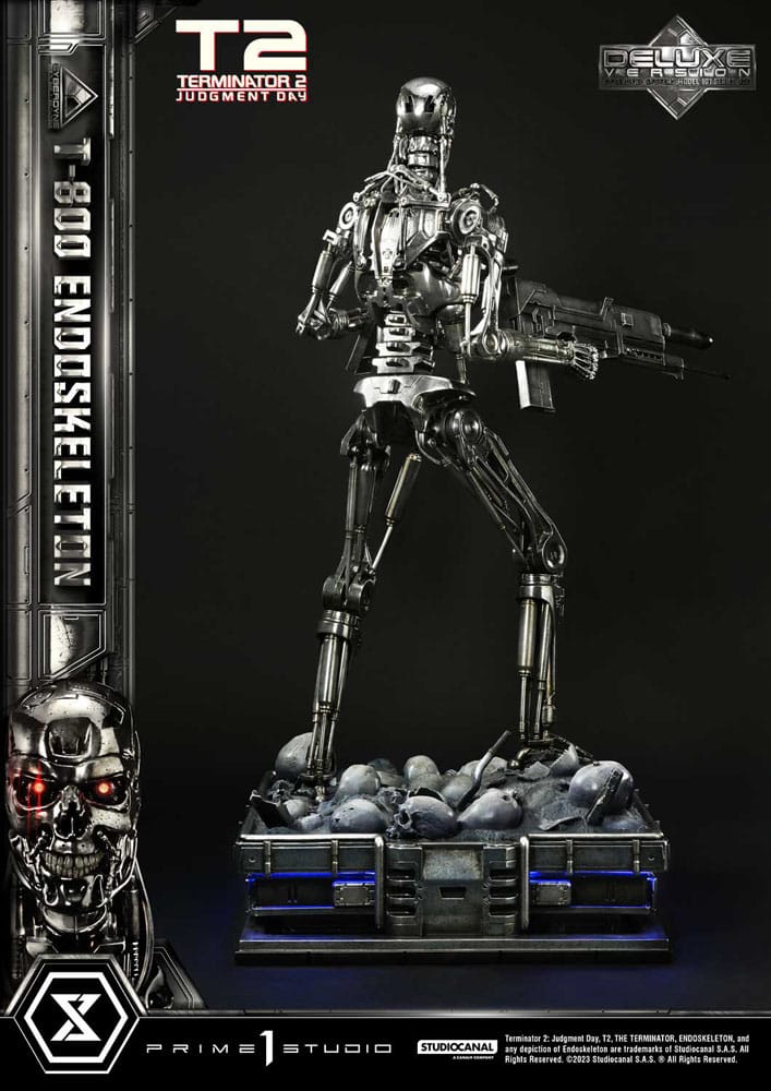 Terminator 2 Museum Masterline Series Statue 1/3 Judgment Day T800 Endoskeleton Deluxe Bonus Version 74 cm