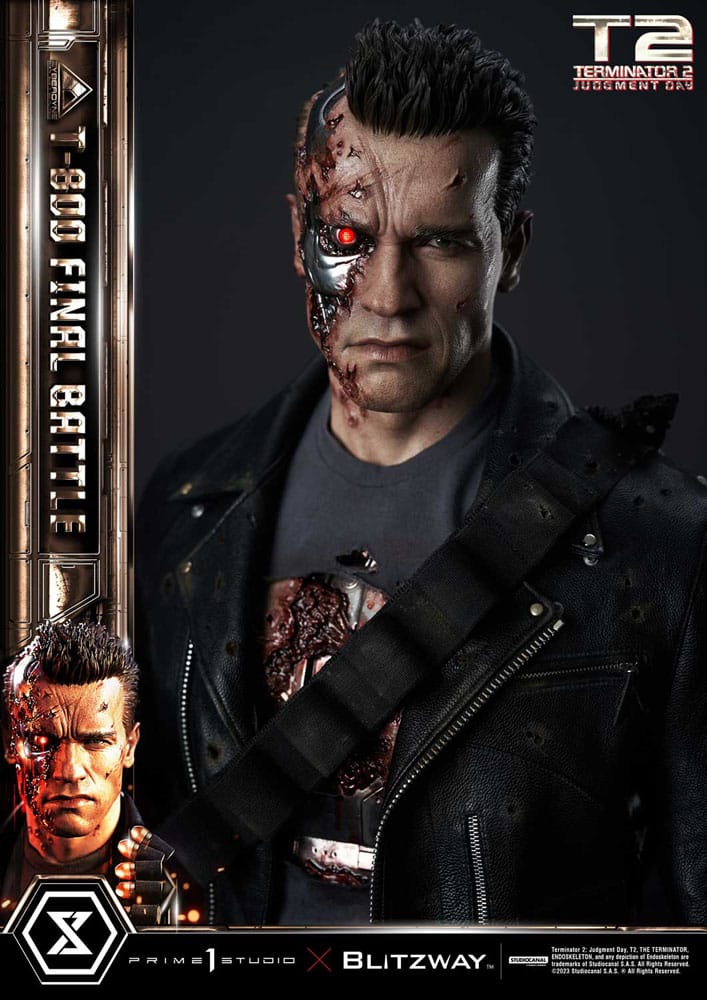 Terminator 2 Museum Masterline Series Statue 1/3 T-800 Final Battle Regular Version 75 cm