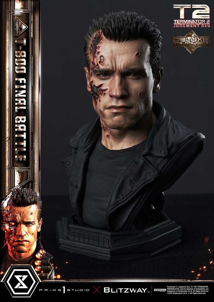 Terminator 2 Museum Masterline Series Statue 1/3 T-800 Final Battle Deluxe Version 75 cm