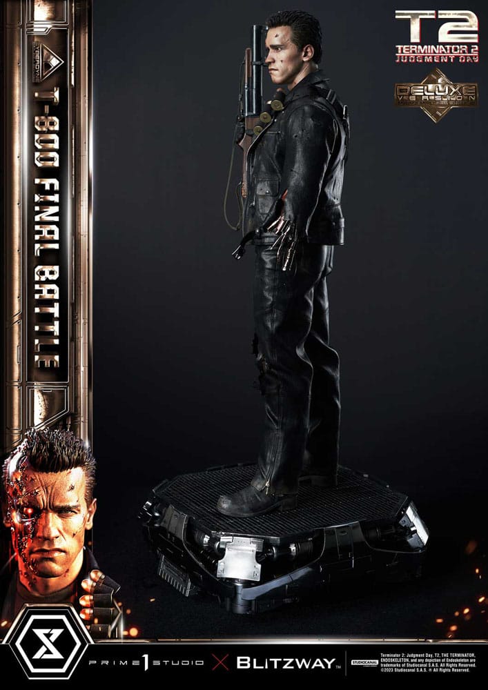 Terminator 2 Museum Masterline Series Statue 1/3 T-800 Final Battle Deluxe Version 75 cm