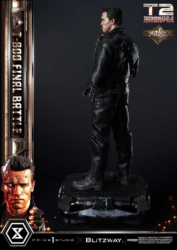 Terminator 2 Museum Masterline Series Statue 1/3 T-800 Final Battle Deluxe Version 75 cm