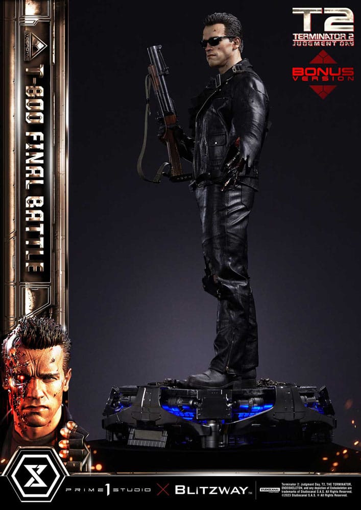 Terminator 2 Museum Masterline Series Statue 1/3 T-800 Final Battle Deluxe Bonus Version 75 cm