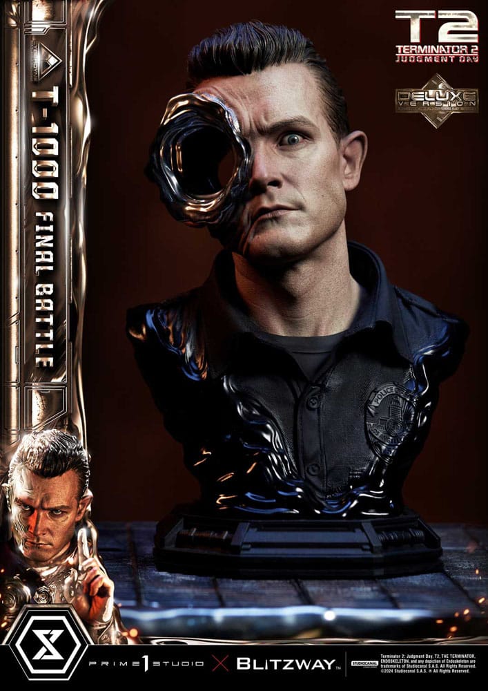 Terminator 2 Museum Masterline Series Statue 1/3 T-1000 Final Battle Deluxe Version 73 cm