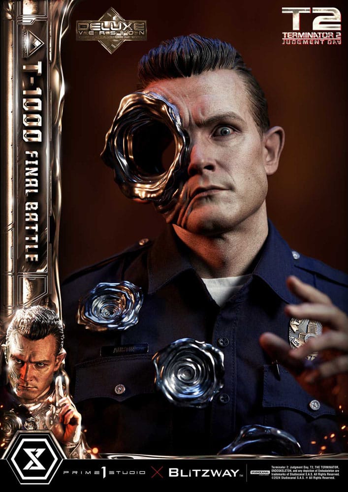 Terminator 2 Museum Masterline Series Statue 1/3 T-1000 Final Battle Deluxe Version 73 cm