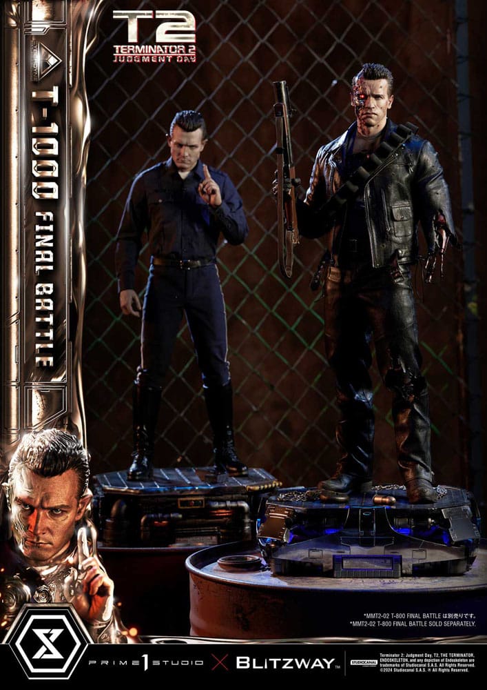 Terminator 2 Museum Masterline Series Statue 1/3 T-1000 Final Battle Deluxe Version 73 cm