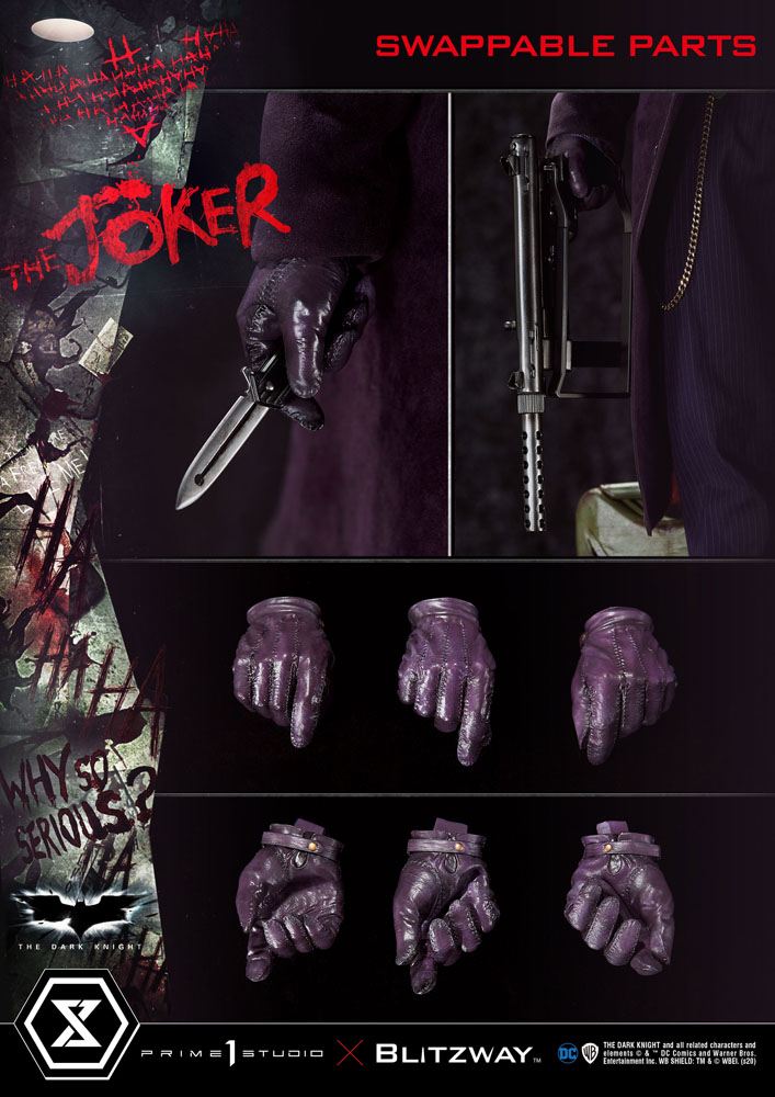 The Dark Knight Statue 1/3 The Joker Bonus Version 72 cm