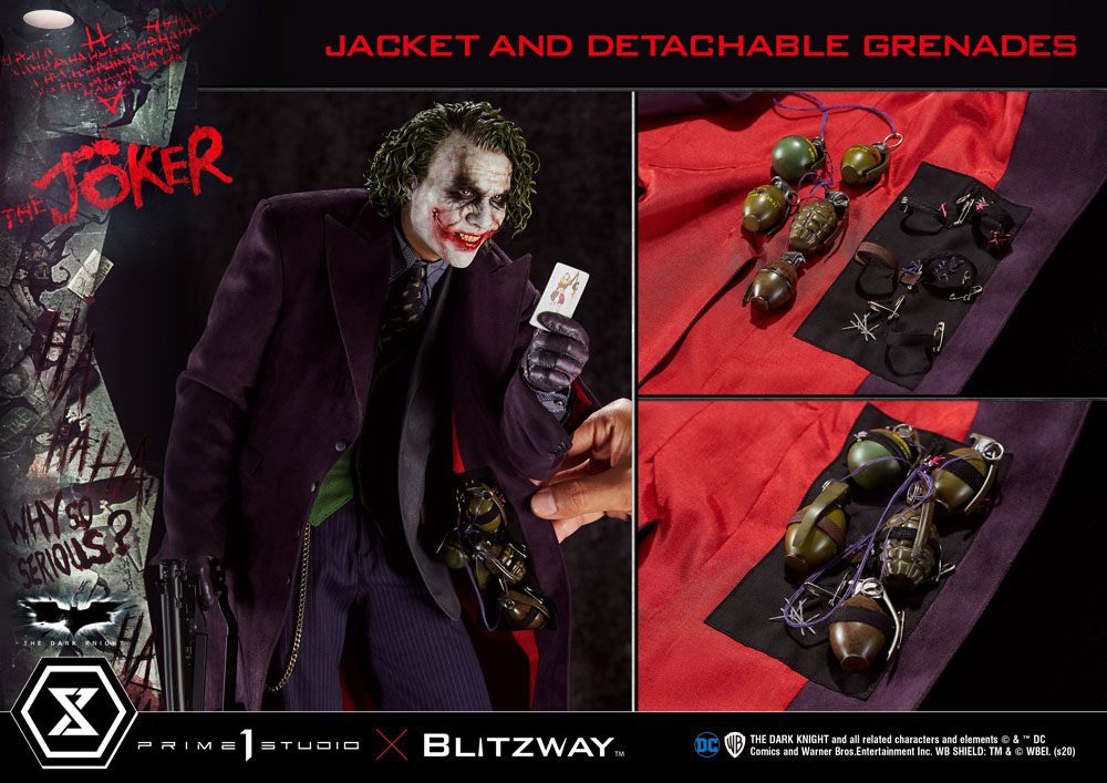 The Dark Knight Statue 1/3 The Joker Bonus Version 72 cm