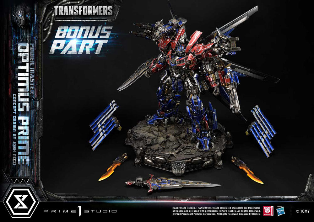 Transformers Museum Masterline Statue Powermaster Optimus Prime Concept by Josh Nizzi Ultimate Bonus Version 99 cm