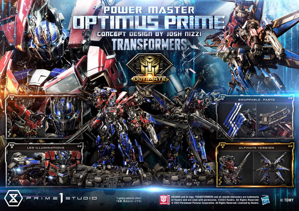 Transformers Museum Masterline Statue Powermaster Optimus Prime Concept by Josh Nizzi Ultimate Bonus Version 99 cm