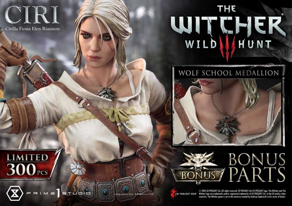 The Witcher 3: Wild Hunt Museum Masterline Statue 1/3 Wild Hunt Ciri Fiona Elen Riannon Bonus Version 81 cm