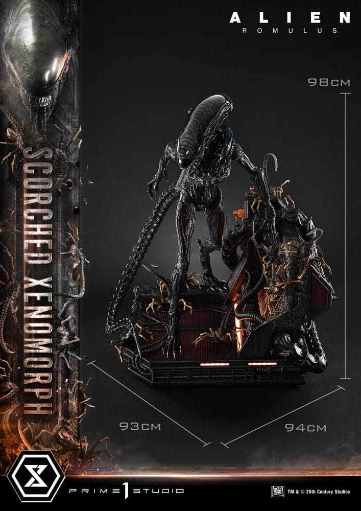 Alien: Romulus Museum Masterline XL Statue 1/3 Scorched Xenomorph 98 cm