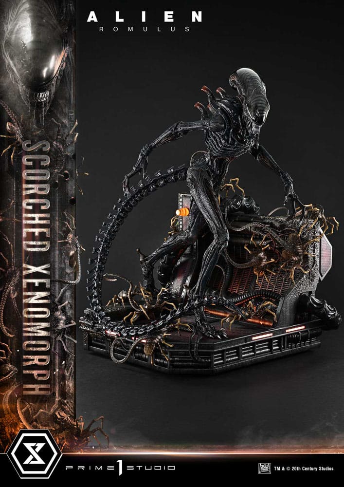 Alien: Romulus Museum Masterline XL Statue 1/3 Scorched Xenomorph Deluxe Version 98 cm