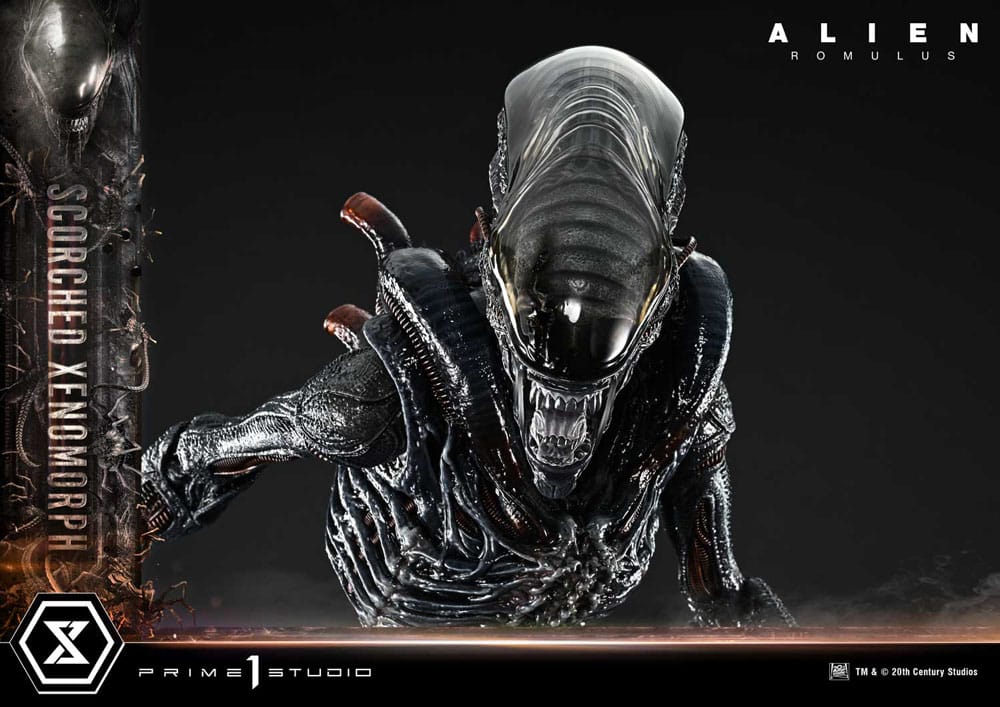 Alien: Romulus Museum Masterline XL Statue 1/3 Scorched Xenomorph Deluxe Version 98 cm