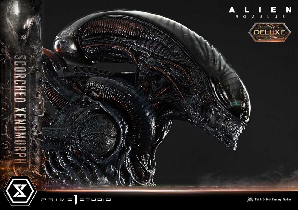 Alien: Romulus Museum Masterline XL Statue 1/3 Scorched Xenomorph Deluxe Version 98 cm
