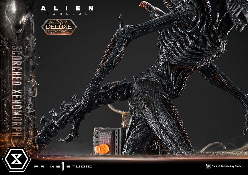 Alien: Romulus Museum Masterline XL Statue 1/3 Scorched Xenomorph Deluxe Version 98 cm
