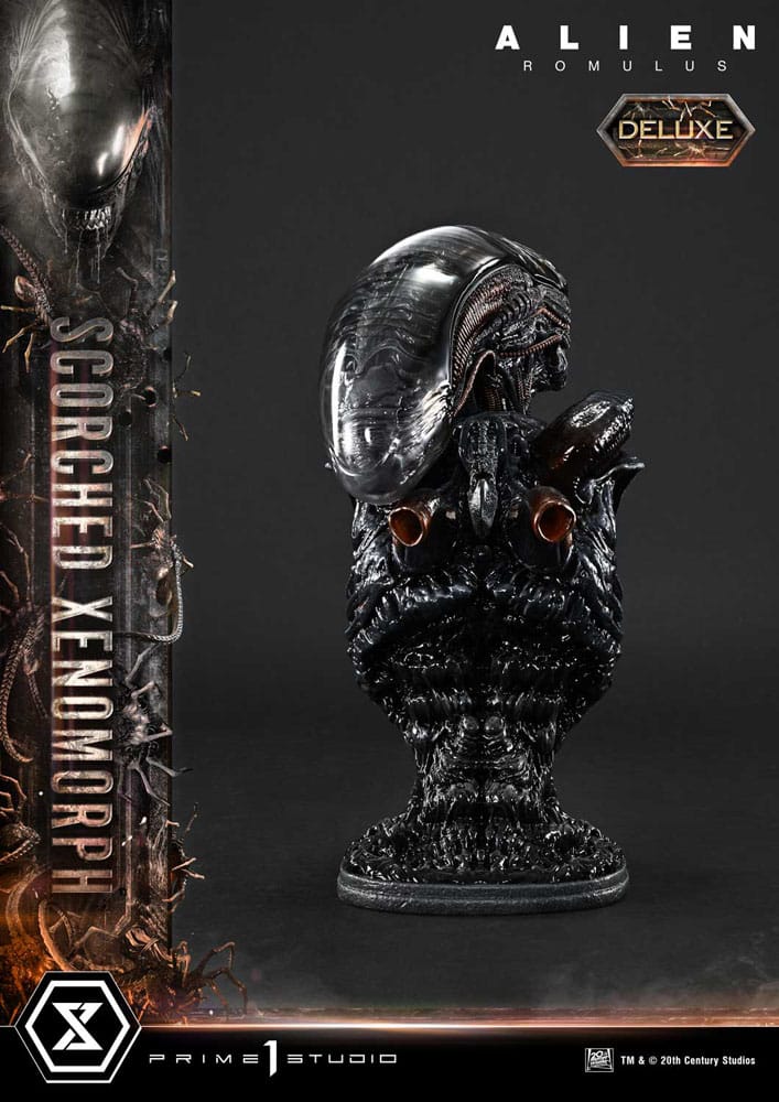 Alien: Romulus Museum Masterline XL Statue 1/3 Scorched Xenomorph Deluxe Bonus Version 98 cm