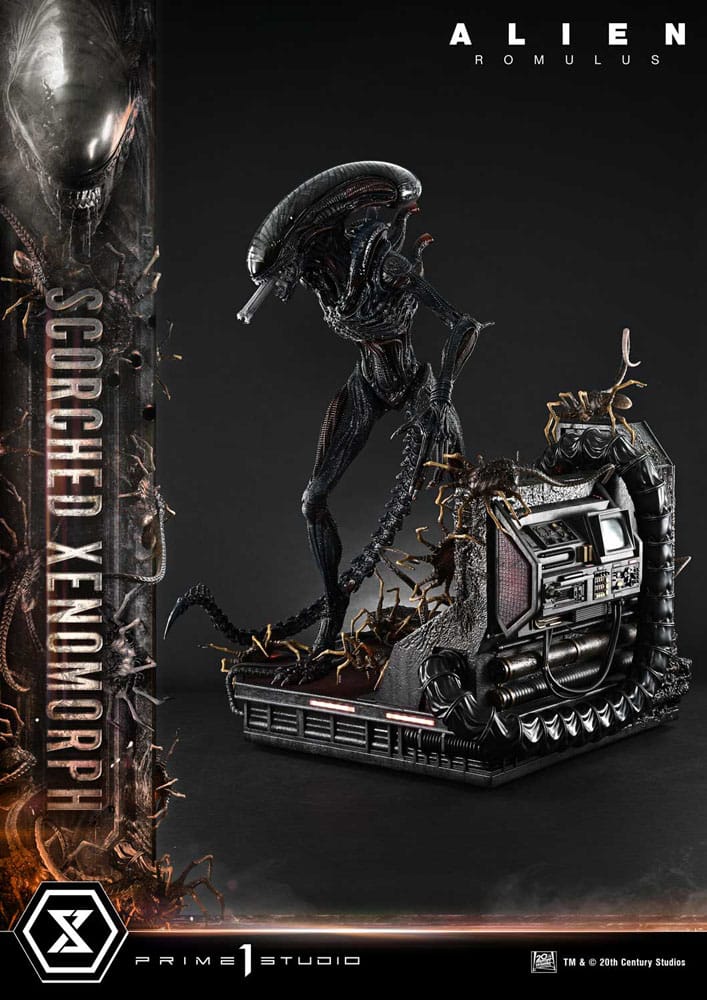 Alien: Romulus Museum Masterline XL Statue 1/3 Scorched Xenomorph Deluxe Bonus Version 98 cm