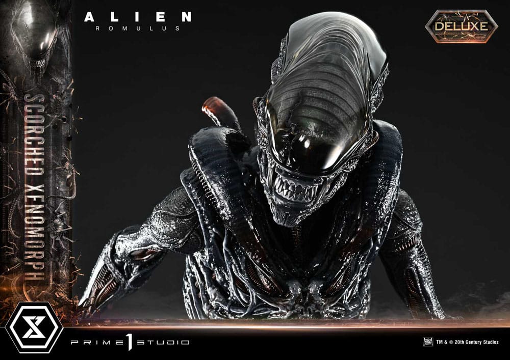 Alien: Romulus Museum Masterline XL Statue 1/3 Scorched Xenomorph Deluxe Bonus Version 98 cm