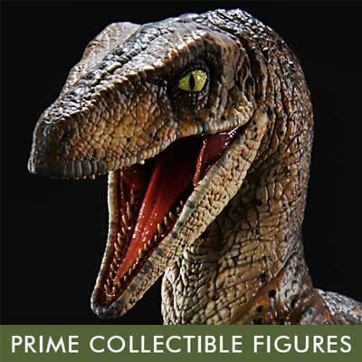 Jurassic Park Prime Collectibles Statue 1/10 Velociraptor Jump 21 cm