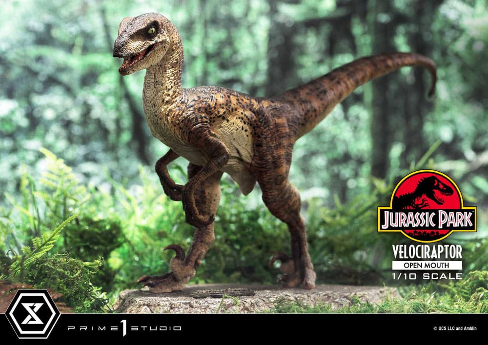 Jurassic Park Prime Collectibles Statue 1/10 Velociraptor Open Mouth 19 cm