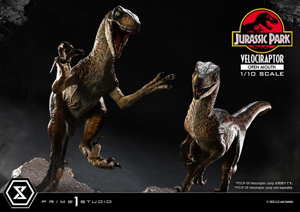 Jurassic Park Prime Collectibles Statue 1/10 Velociraptor Open Mouth 19 cm