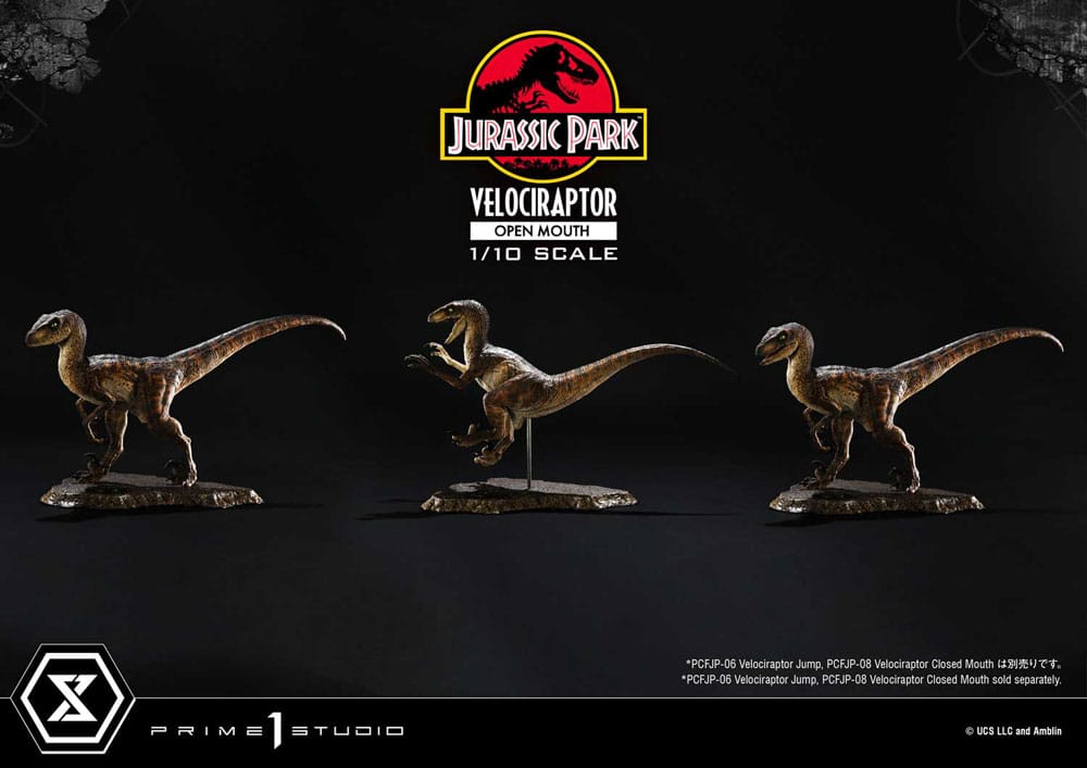 Jurassic Park Prime Collectibles Statue 1/10 Velociraptor Open Mouth 19 cm