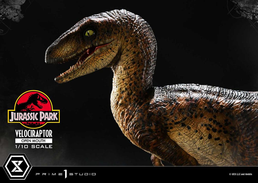 Jurassic Park Prime Collectibles Statue 1/10 Velociraptor Open Mouth 19 cm