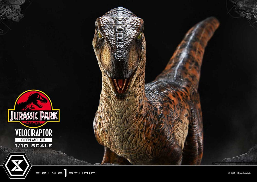 Jurassic Park Prime Collectibles Statue 1/10 Velociraptor Open Mouth 19 cm